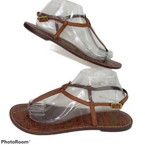 Sam Edelman Gigi Thong Sandals Leather Flat Buckle